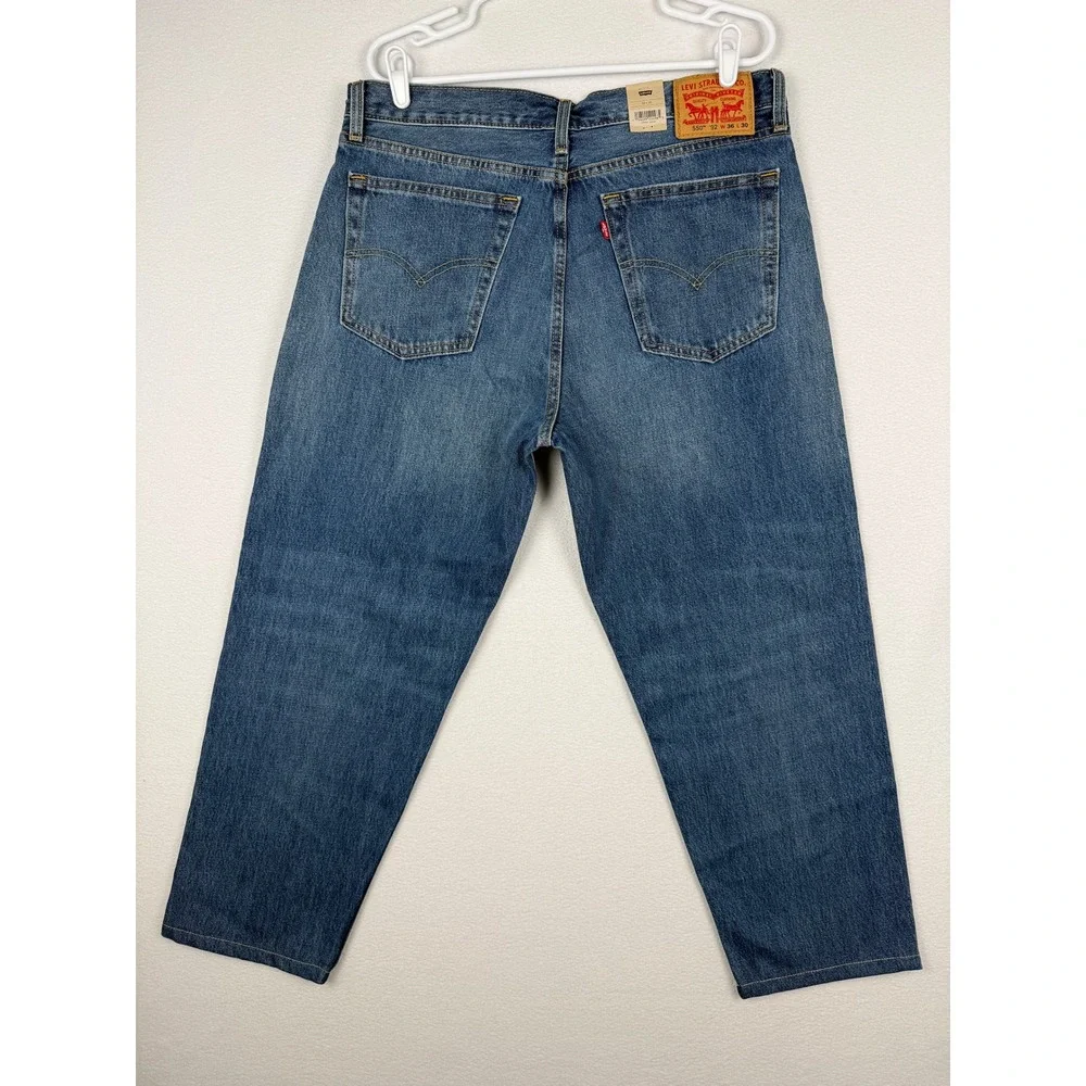 NEW Levi's 550 '92 Relaxed Taper Jeans Mens 36x30 Blue Denim A3418-0003